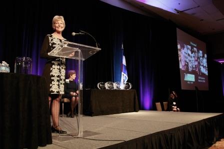 Hall Inductee Ceal Barry hosting the 2016 Induction